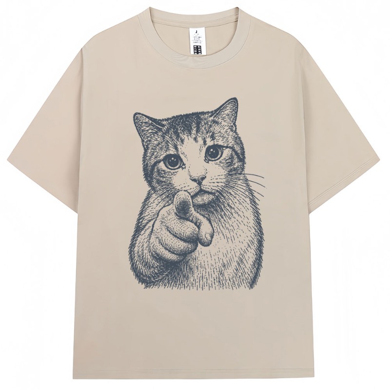 Summer Clothing Guide - Guide Cat Fashion Round Neck Pure