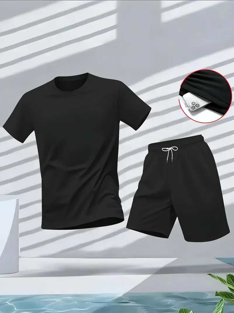 Summer Clothes Fashion - Men's Suit 2pcs Set Fashion Leisure