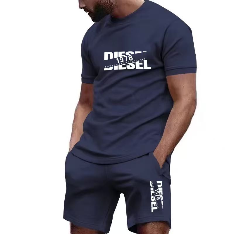 Summer Clothes Fashion - 2026 new summer men's T-shirt+shorts set