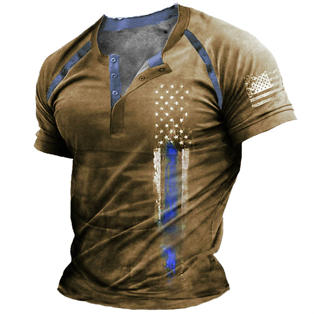 Summer Clothes Fashion - Funny 3D American Flag Print Men's