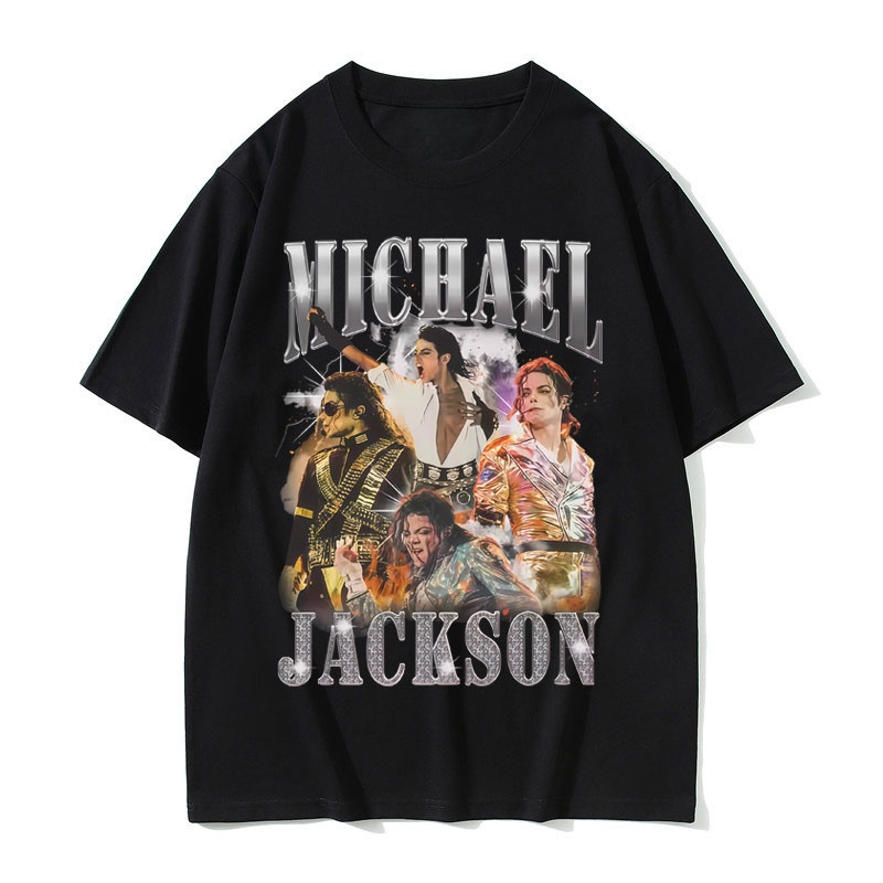 Summer Goth Clothing - Classic Vintage Michael Jackson Graphic T-shirt