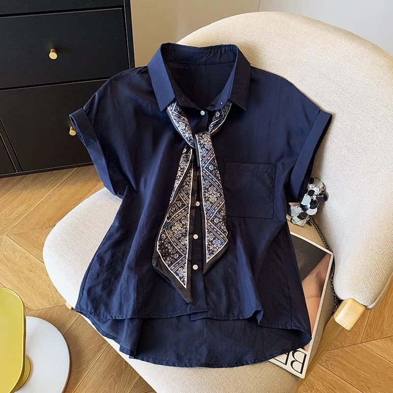 Summer Clothing Trends For Women - Office Lady Short Sleeve Solid Button