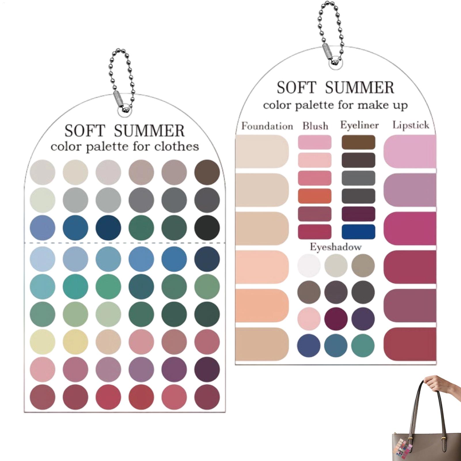2pcs Soft Summer Color Palette - Summer Clothing Guide 评论和价格