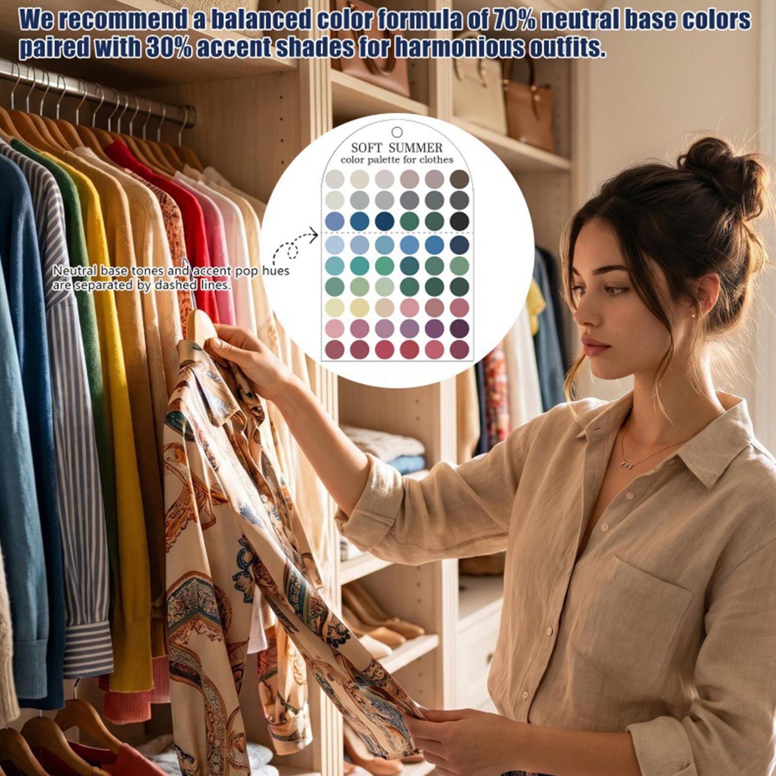2pcs Soft Summer Color Palette - Summer Clothing Guide 评论和价格