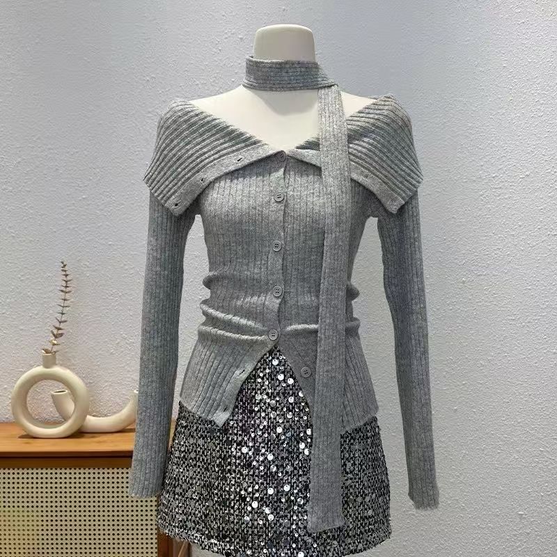 Y2K Korean Sweaters Turn-Down  - Summer Jumper Clothing 评论和价格