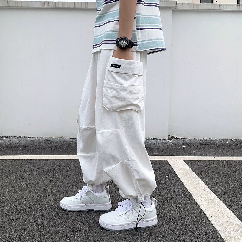 Men Bloomers Loose Cargo Pants - Summer Vibes Clothing Men 评论和价格