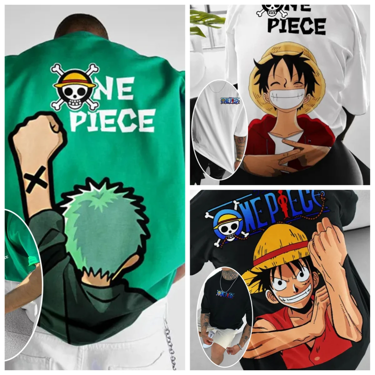 ONE PIECE Luffy Zoro 2025 Summ - Summer Clothing Trends 2025 评论和价格