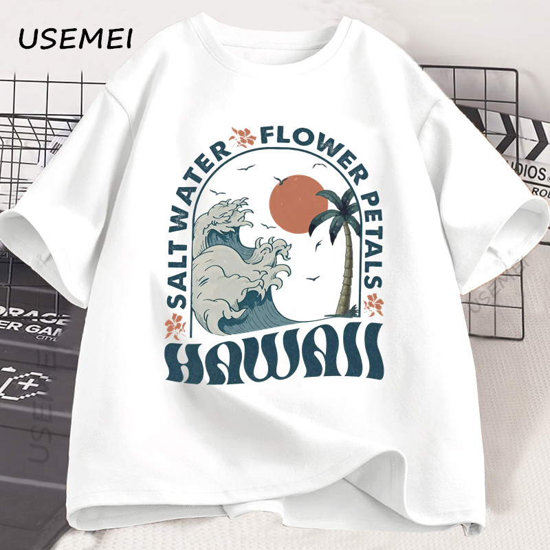 Hawaii Beach T-Shirt Ocean Bea - Summer Vibes Clothing Men 评论和价格
