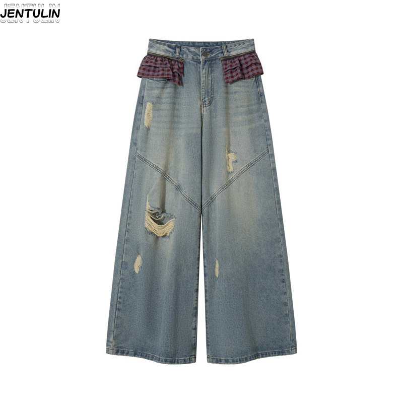 New Rivet Piercing Jeans Men's - Summer Vibes Clothing Men 评论和价格