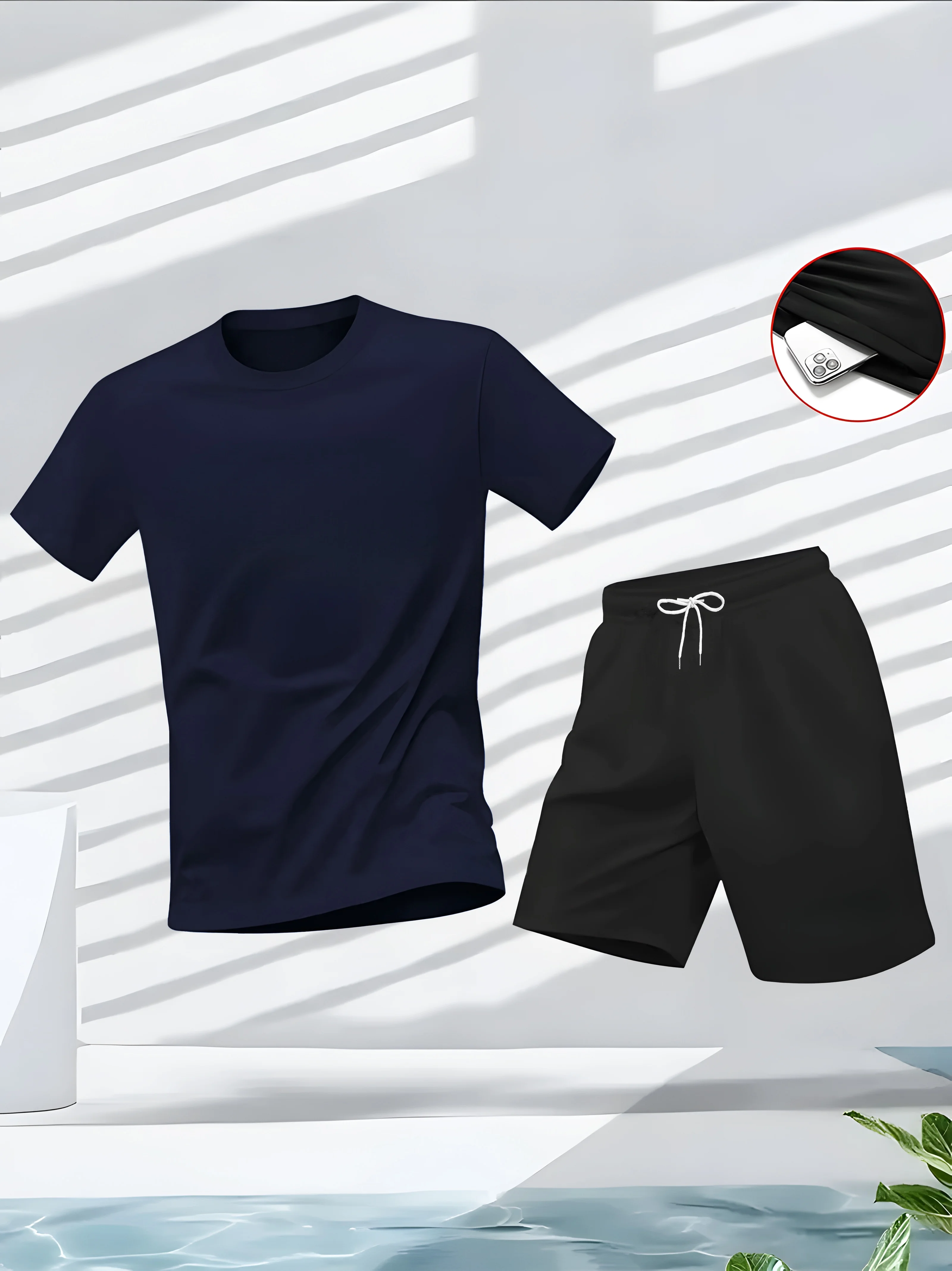 Men's Suit 2pcs Set Fashion Le - Summer Clothes Fashion 评论和价格