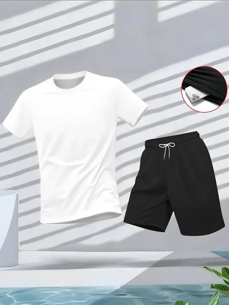 Men's Suit 2pcs Set Fashion Le - Summer Clothes Fashion 评论和价格