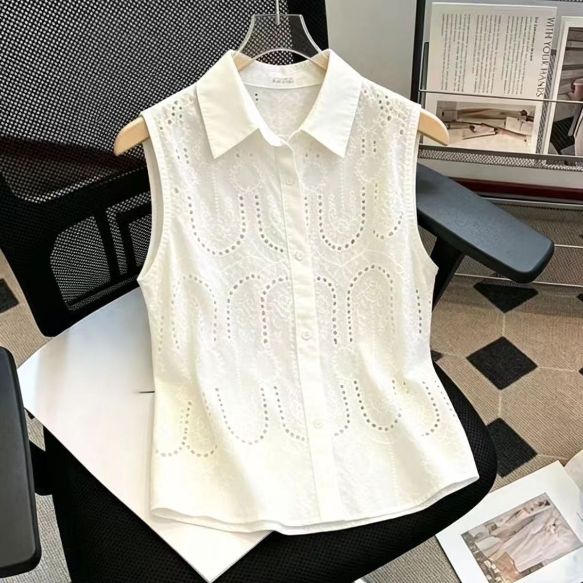 Sweet Sleeveless Solid Neck Bu - Summer Clothing Trends For Women 评论和价格