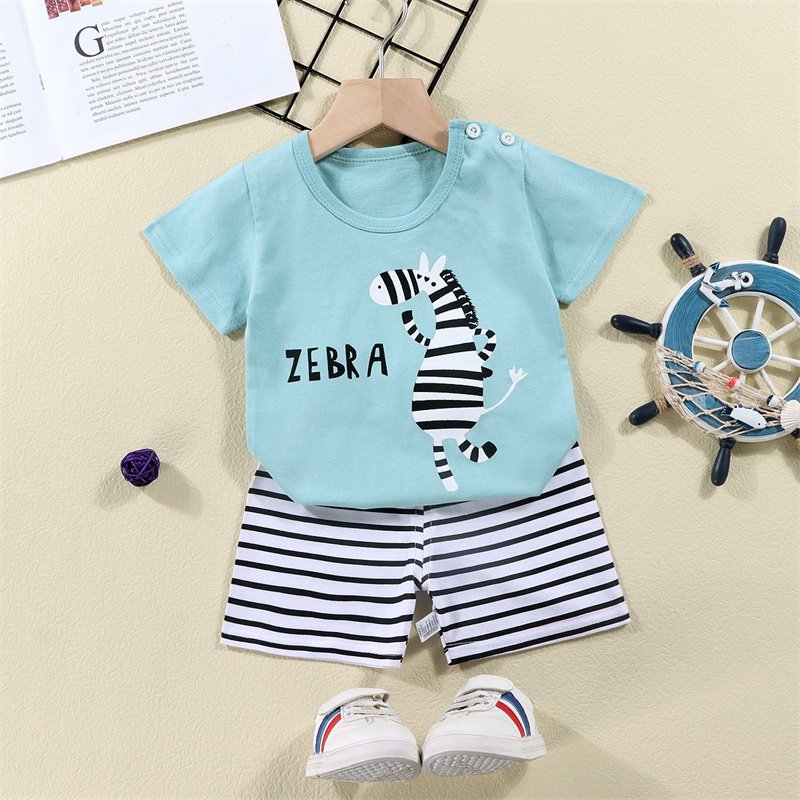 Cotton Tees+Shorts 2-piece Tra - Summer Clothing Newborn 评论和价格