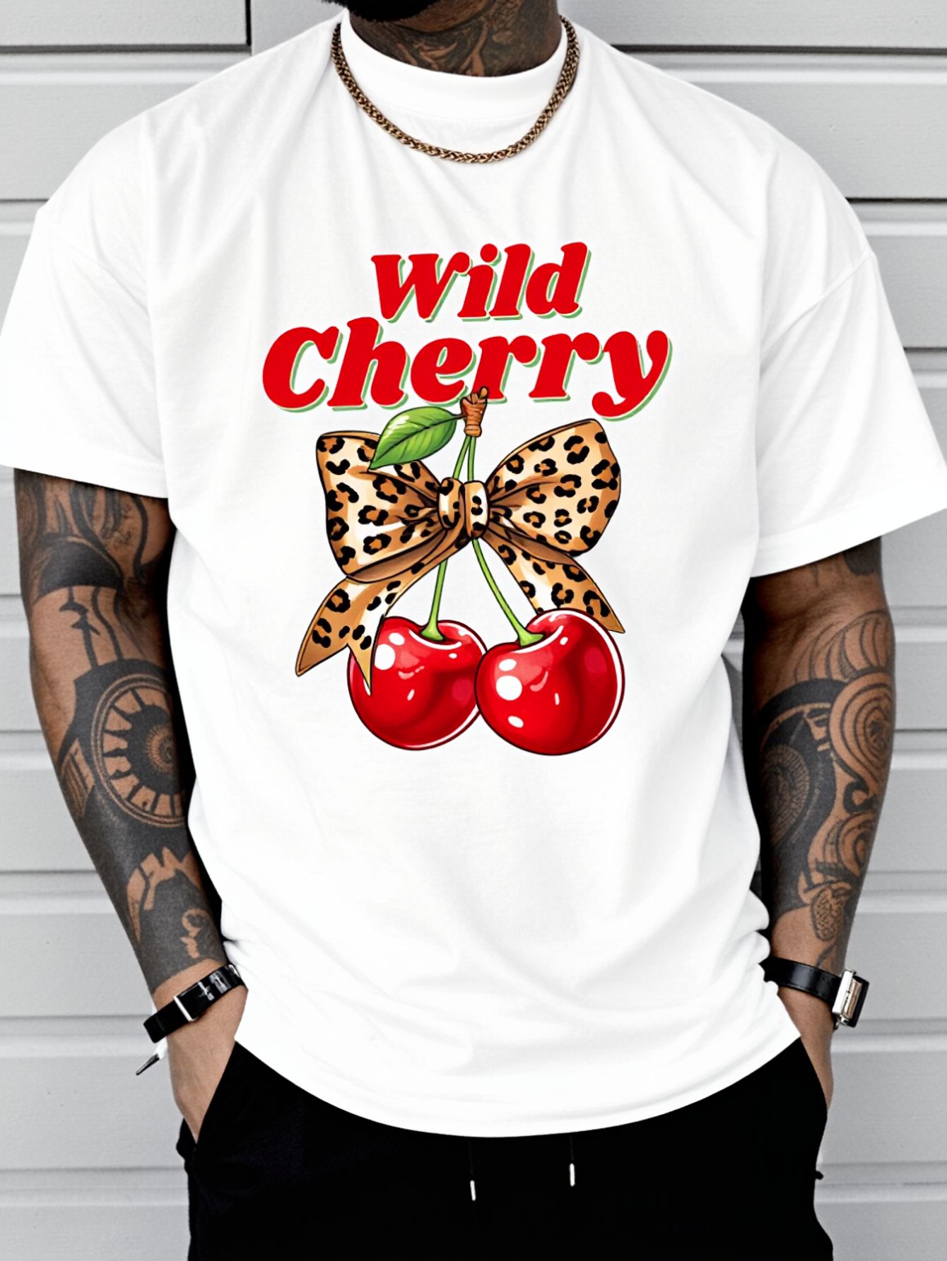 Cherry Lover Leopard Coquette  - Summer Vibes Clothing Men 评论和价格