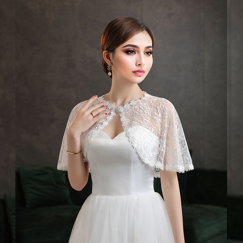 Wedding Bridal Floral Lace Sho - Summer Clothing Accessories 评论和价格