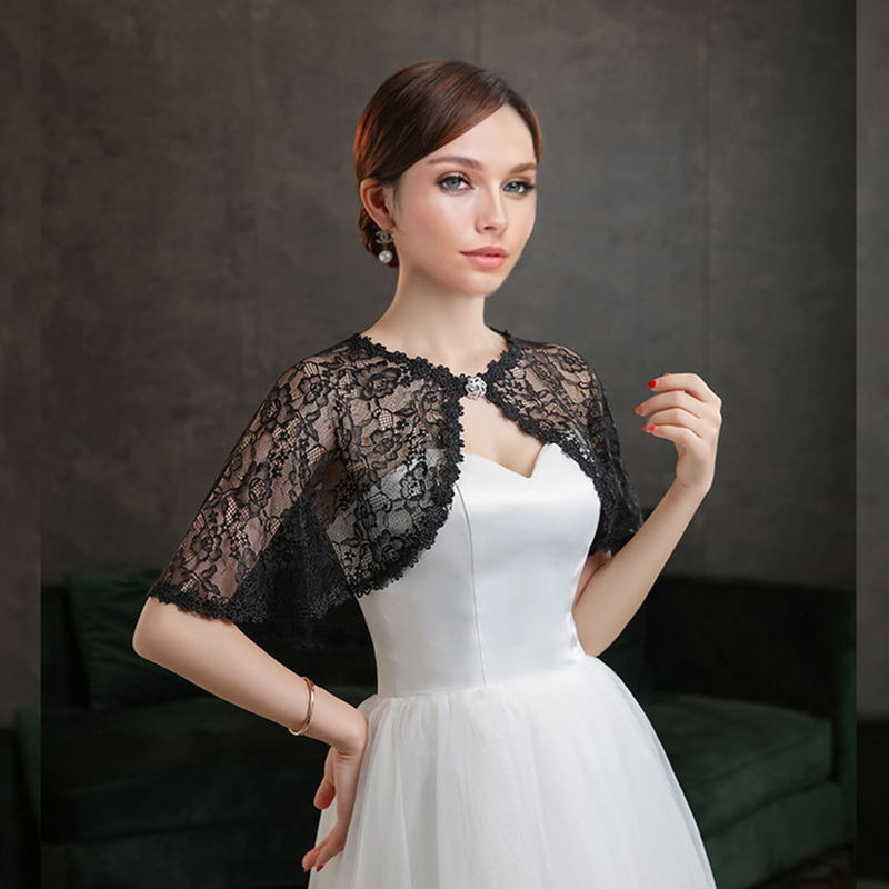 Wedding Bridal Floral Lace Sho - Summer Clothing Accessories 评论和价格