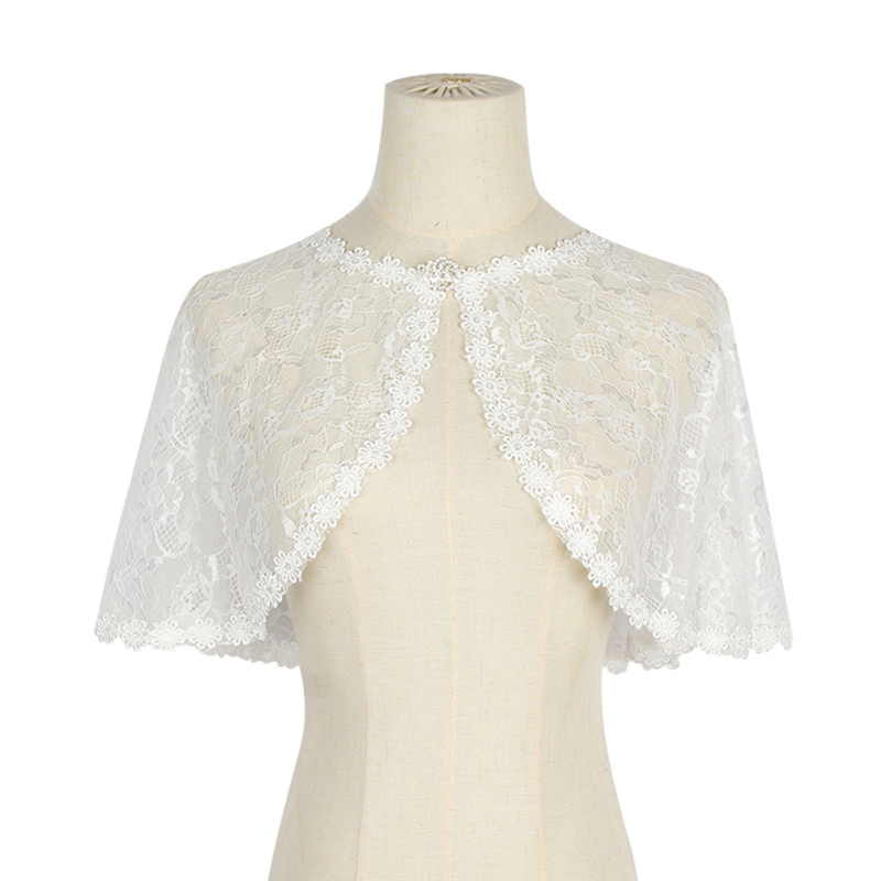 Wedding Bridal Floral Lace Sho - Summer Clothing Accessories 评论和价格