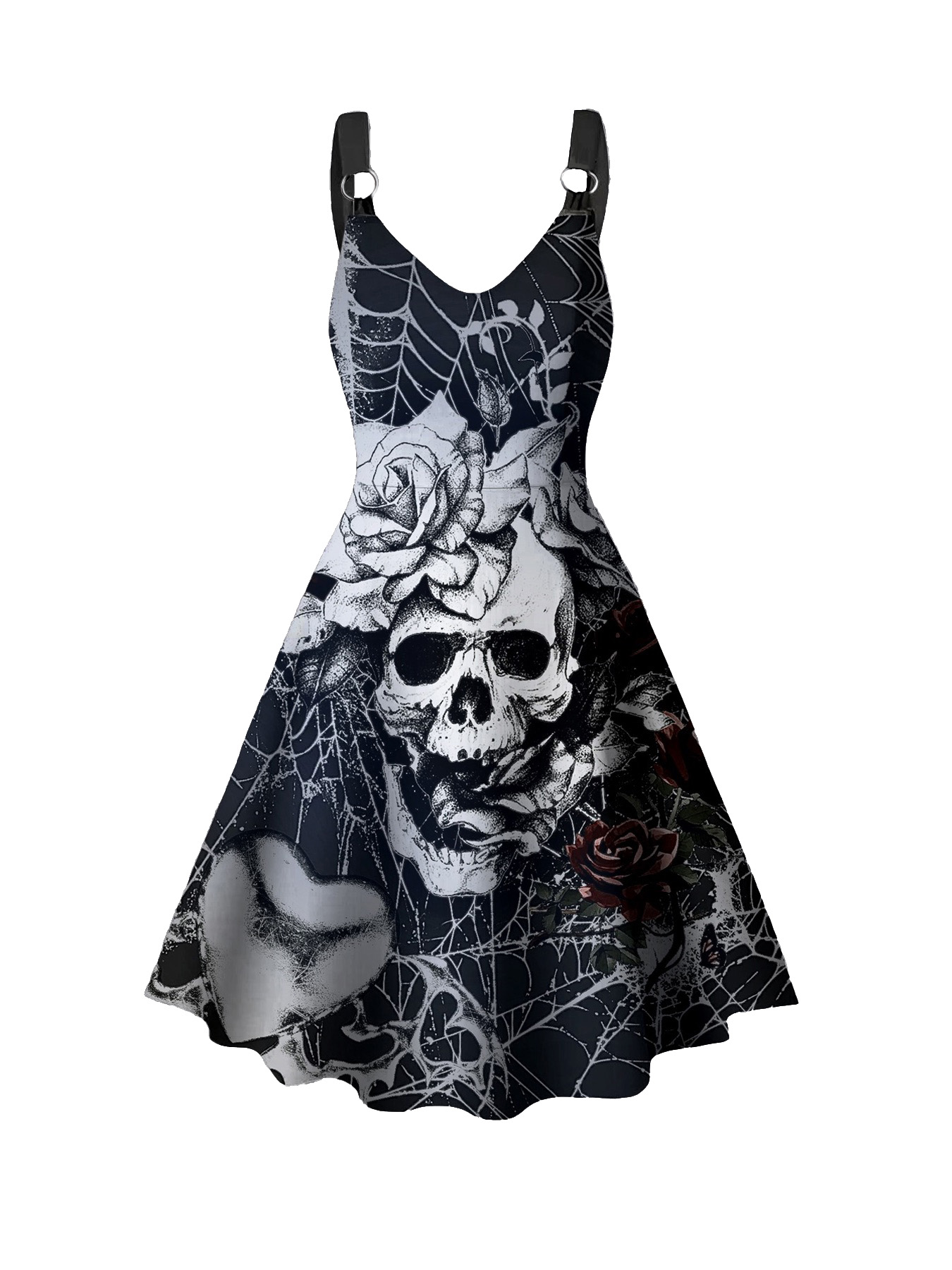 Plus Size Goth Punk Dress Wome - Summer Goth Clothing 评论和价格