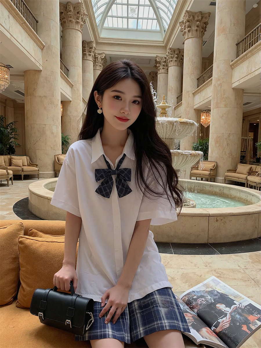 Short Sleeve Korean Style Shir - Summer Clothing Trends 2025 评论和价格