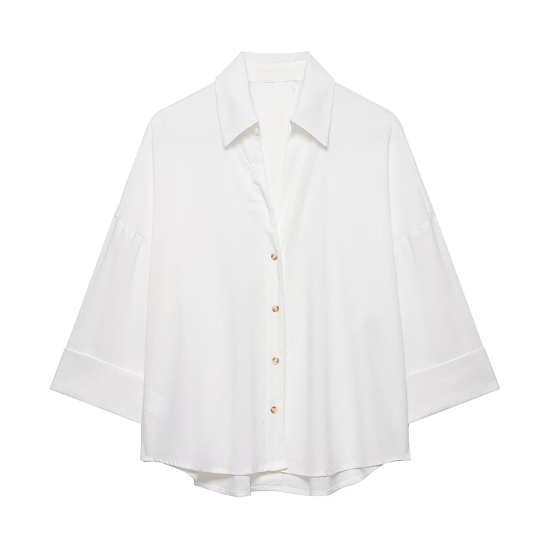 Women's Shirts Fashion Loose C - Tie Front Shirt 评论和价格