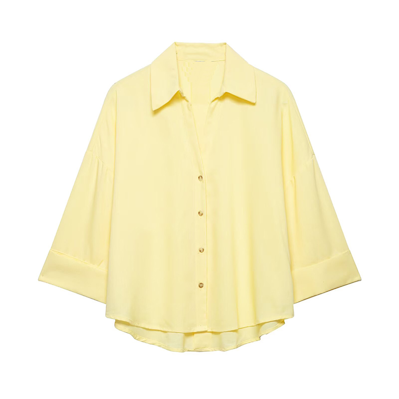 Women's Shirts Fashion Loose C - Tie Front Shirt 评论和价格
