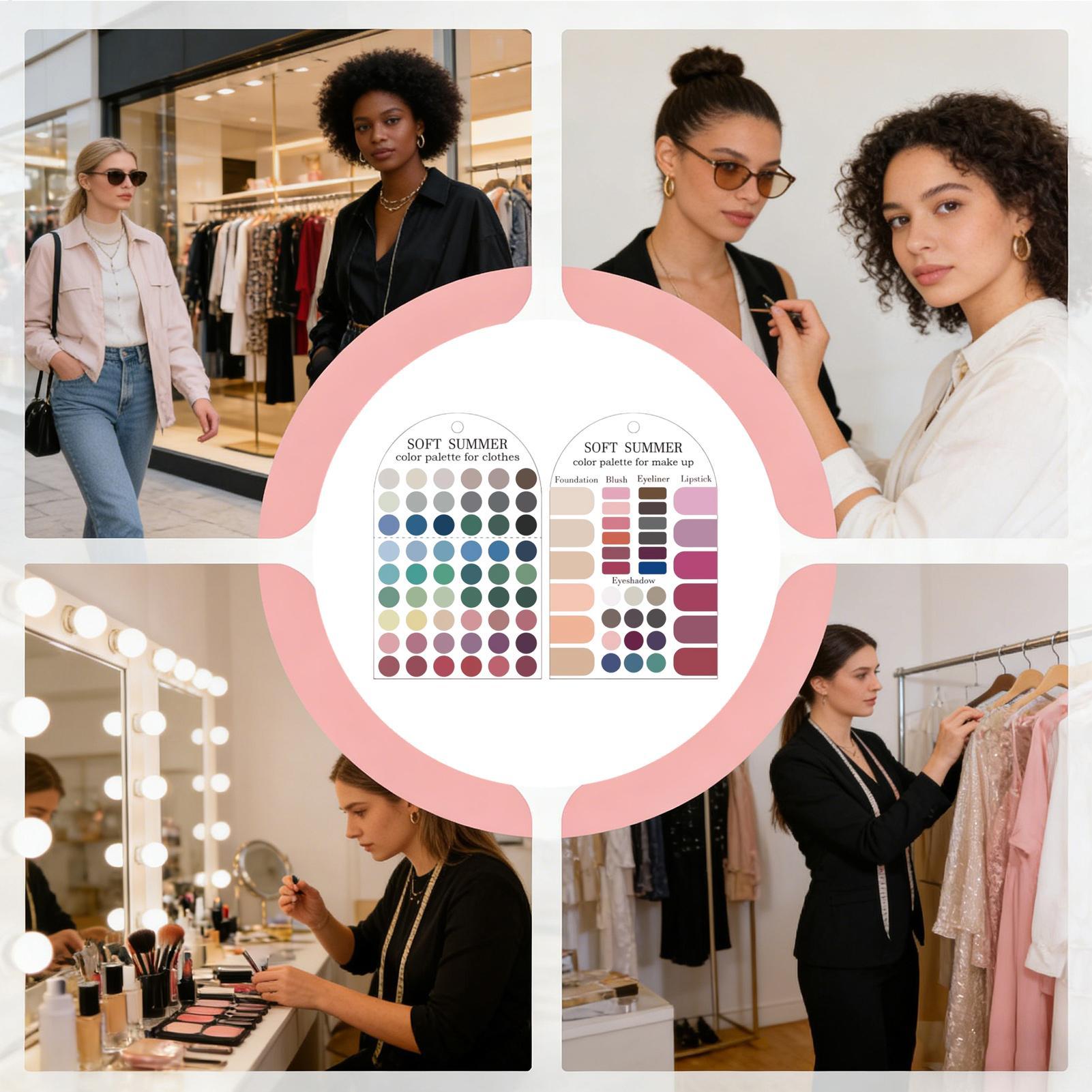 Soft Summer Color Palette Card - Summer Clothing Guide 评论和价格