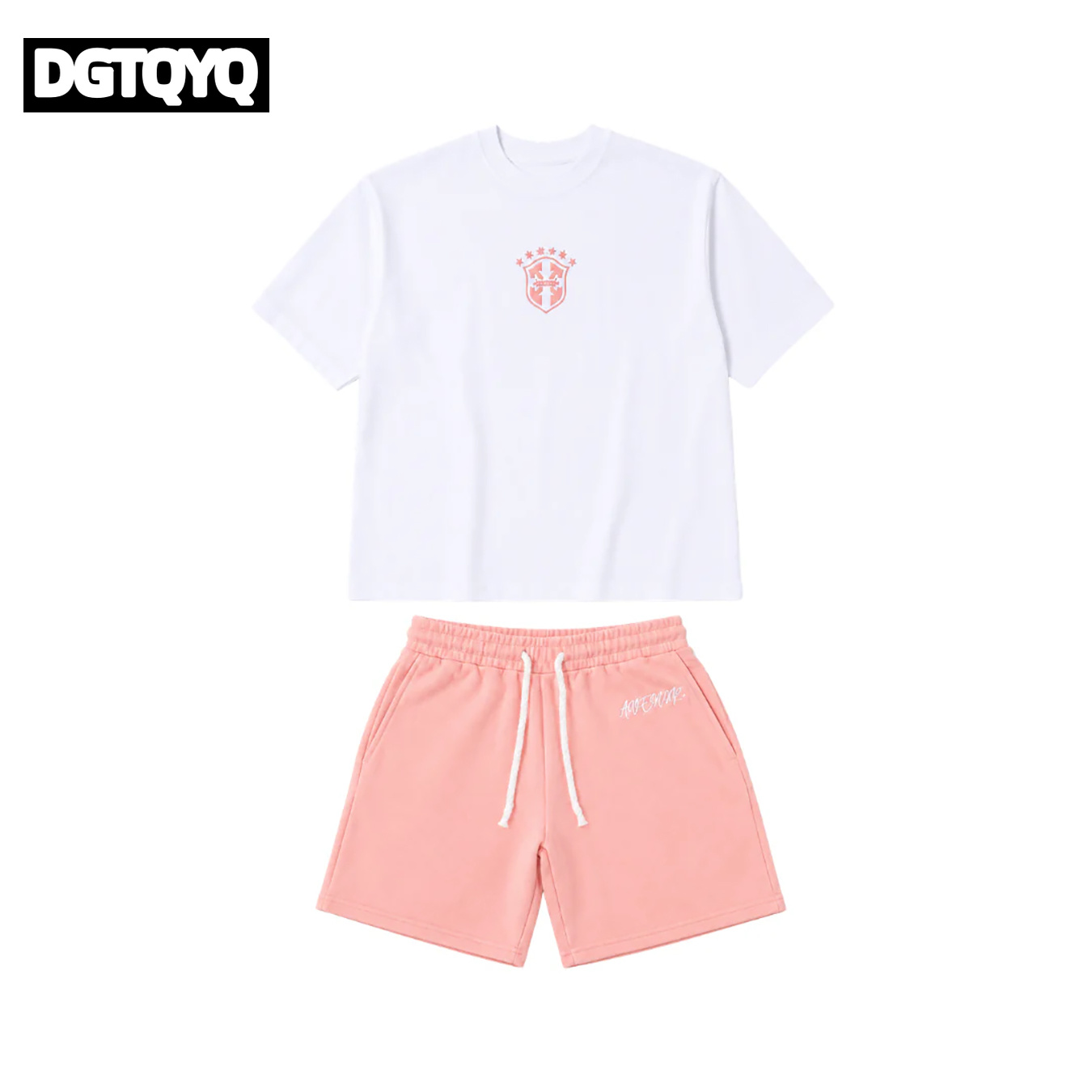 Man's Summer New Pink Embroide - Summer Clothing Cheap 评论和价格