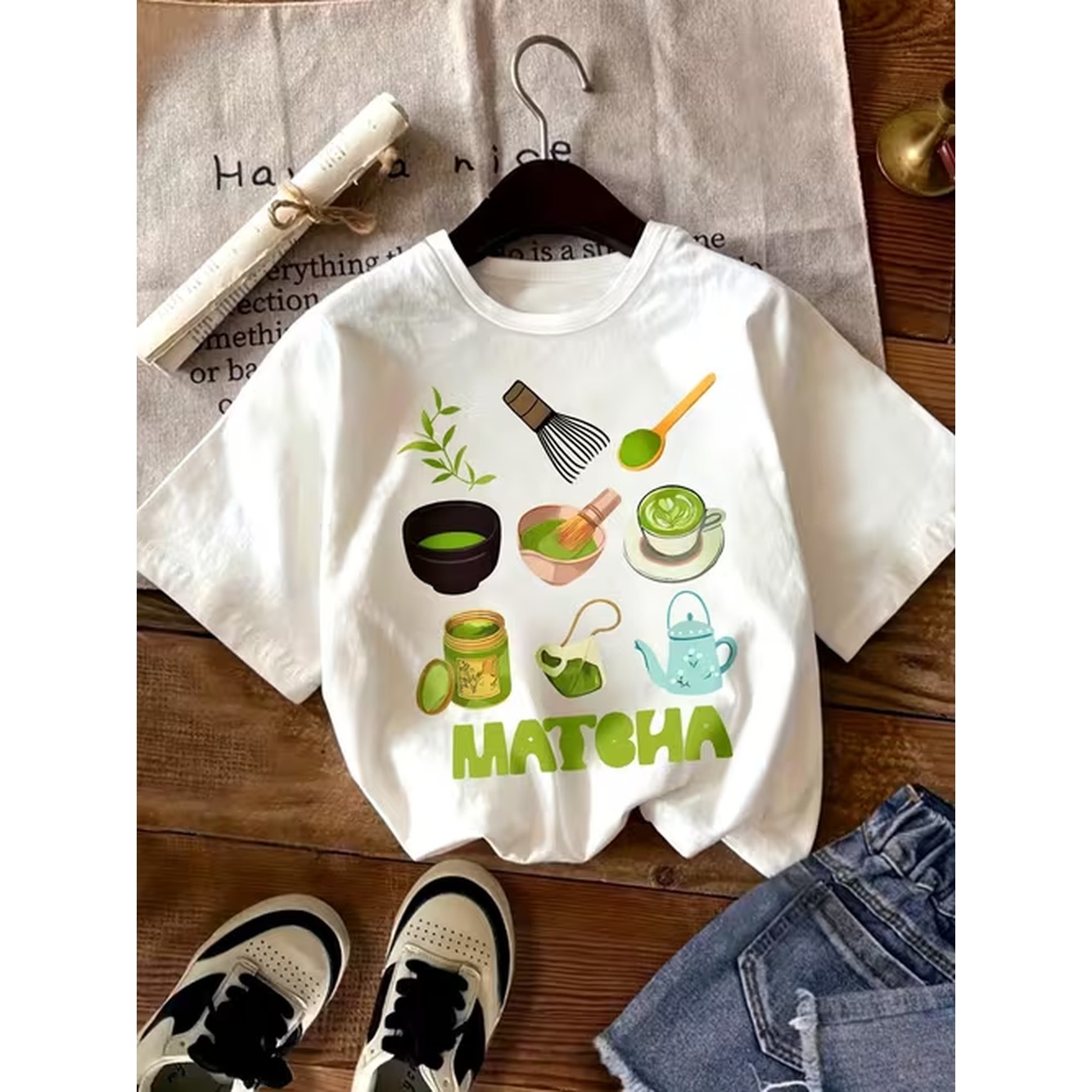 Stylish utensil print short sl - Summer Clothing Affordable 评论和价格