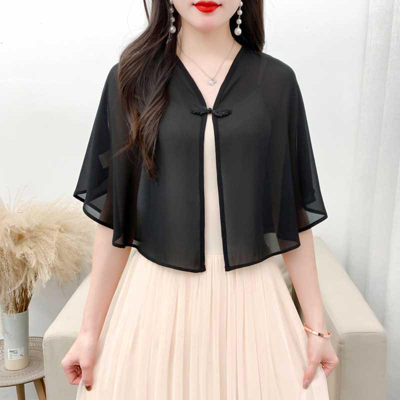 Spring Chiffon Short Outer Wea - Summer Clothing Accessories 评论和价格