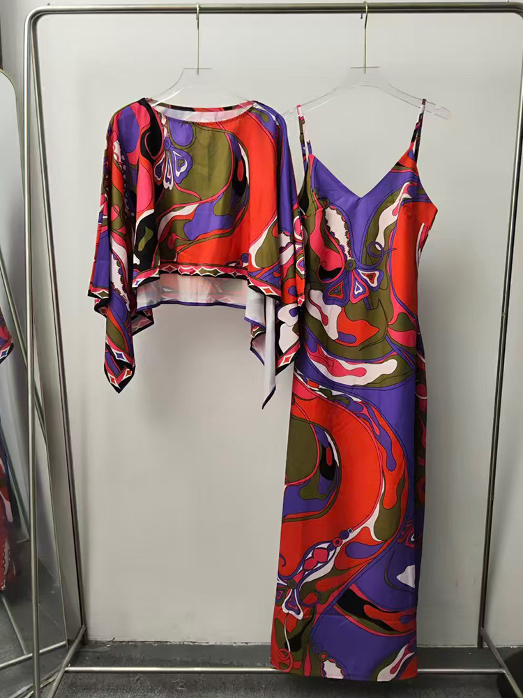 Retro geometric print loose sh - Summer Clothing Women Sale 评论和价格