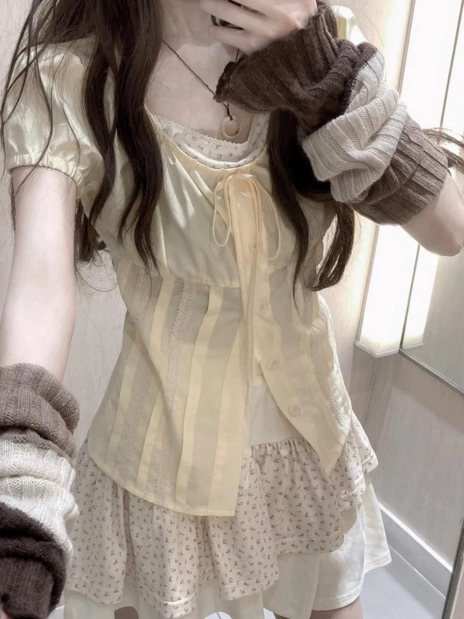 Sweet Floral Two-Piece Set for - Summer Clothing Accessories 评论和价格
