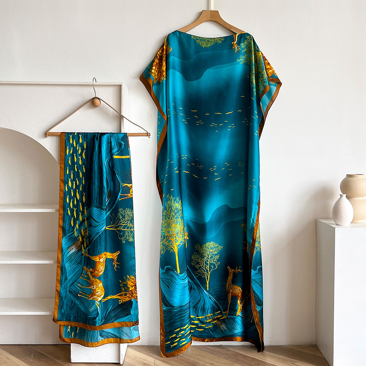 Women's Long Shawl Dubai Fashi - Summer Clothing Accessories 评论和价格