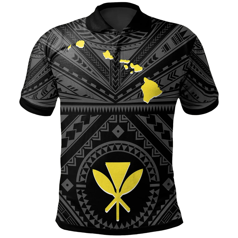 Fashion Hawaii Printed Polo Sh - Summer Clothing Trends 2025 评论和价格