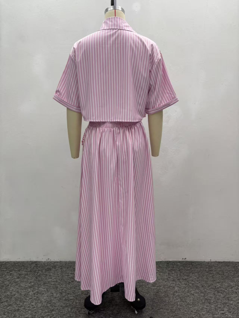 Women Summer Dress Lapel Singl - Summer Clothing Women Sale 评论和价格