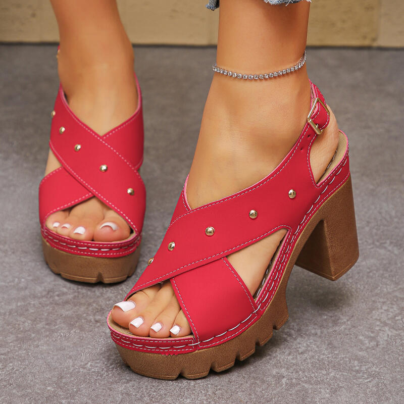 Vintage Super High Heel Cross  - Summer Clothing Petite 评论和价格