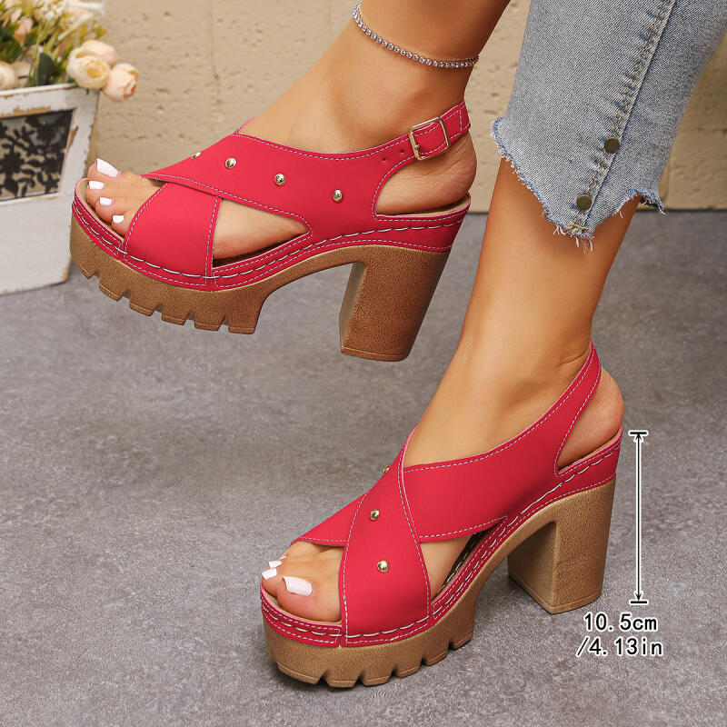 Vintage Super High Heel Cross  - Summer Clothing Petite 评论和价格
