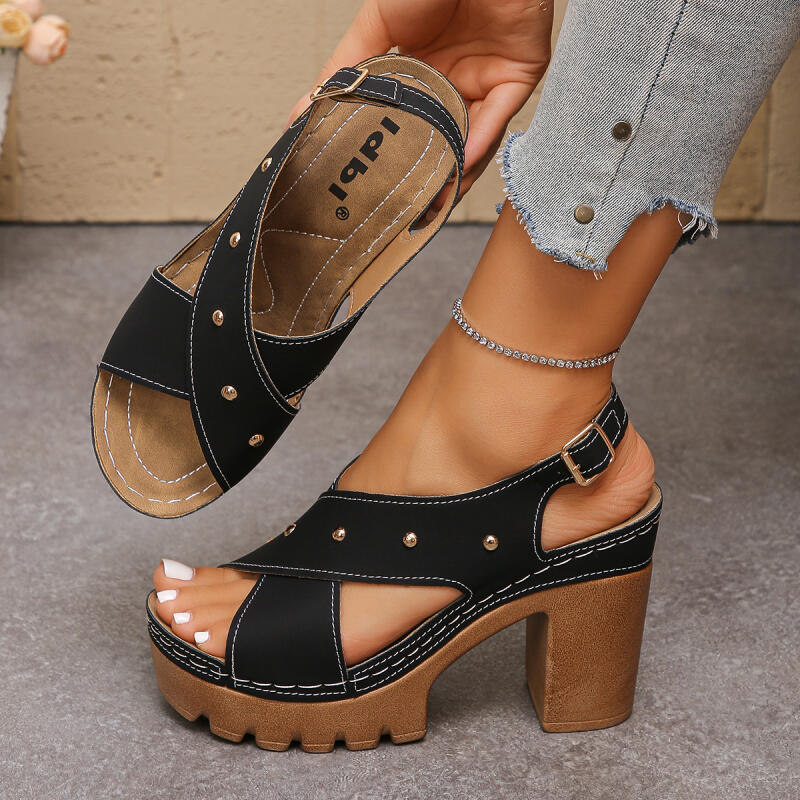 Vintage Super High Heel Cross  - Summer Clothing Petite 评论和价格