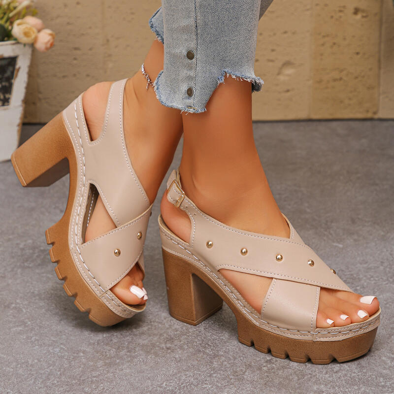 Vintage Super High Heel Cross  - Summer Clothing Petite 评论和价格